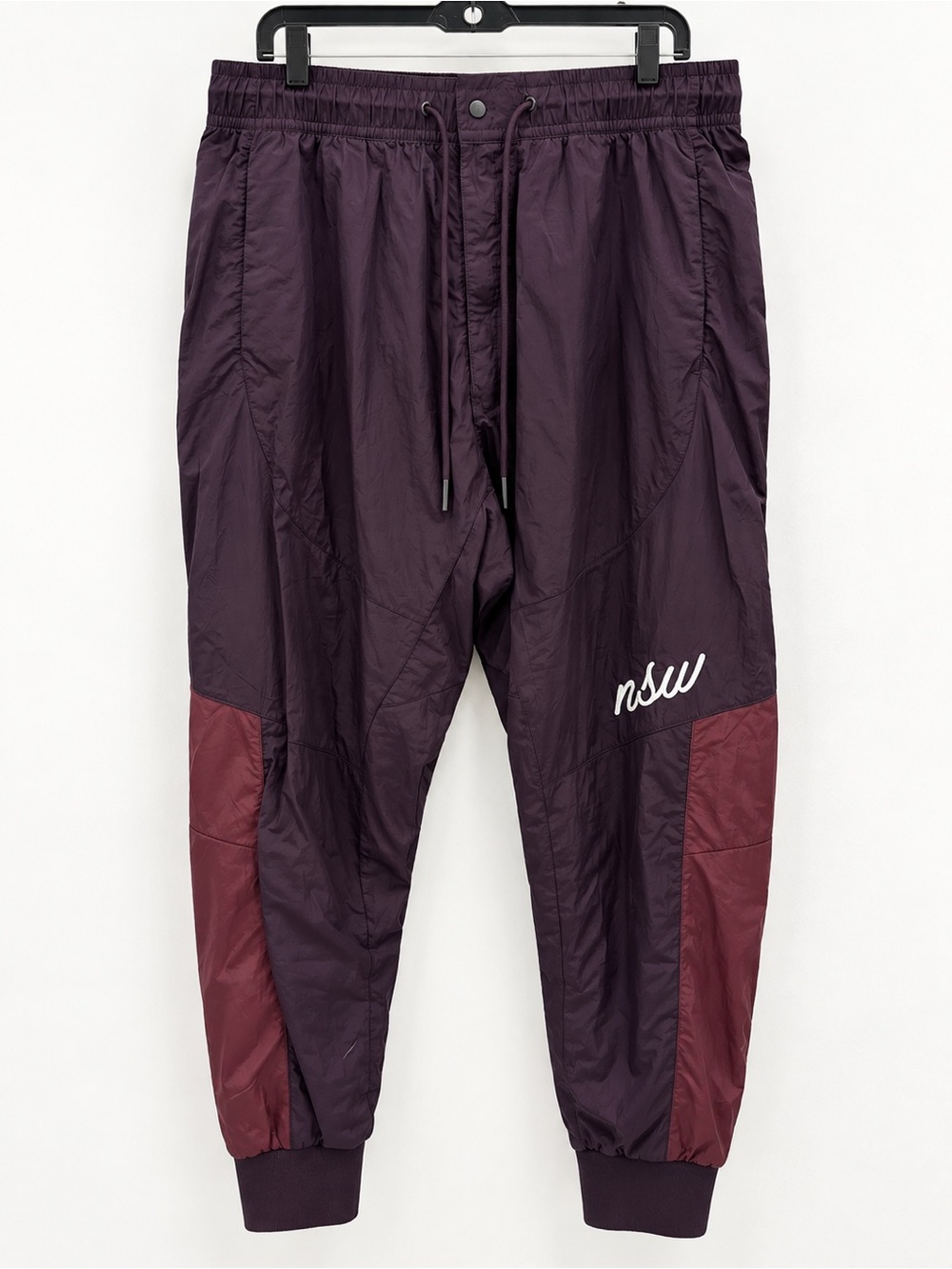 Nike NSW Men’s Woven Jogger Pants Burgundy Plum NWT Size L $110